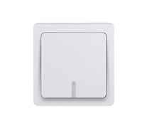 Blok Interrupteur va-et-vient - Prises électriques standard et extra plate murales - Interrupteur sans fil - Gamme Blok - Va-et-vient lumineux saillie blanche