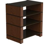 Blok Stax 2G 4 Shelf Noir & Noyer - Meubles hi-fi