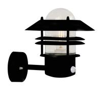 BLOKHUS SENSOR applique murale Acier Galvanisé et Verre Noir E27 - Nordlux 25031003