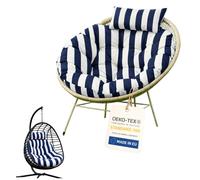 Blomster coussin pour fauteuil suspendu 100 cm imperméable avec coussin supplémentaire pour jardin balcon cocoon