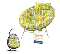 Blomster coussin pour fauteuil suspendu 100 cm imperméable avec coussin supplémentaire pour jardin balcon cocoon