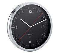 Blomus Horloge murale CRONO L radio-pilotée Ø 30 cm noir Acier inoxydable/Verre