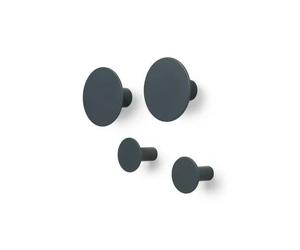 BLOMUS 65800 PONTO LOT DE 4 PATÈRES MURALES EN MÉTAL