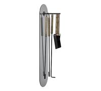 Blomus ASHI Brown 66159 Ensemble de 5 Meubles de cheminée Montage Mural (1 pièce)