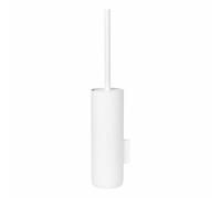 Blomus brosse WC avec support mural Modo, brosse WC, brosse, acier revêtu de titane, caoutchouc, plastique, White, 66270