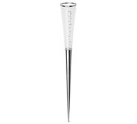 blomus Campo Pluviomètre, Argent/Transparent, 9 x 9 x 76,5 cm