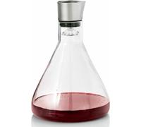 Blomus Carafe à décanter Delta pour le vin, verre, acier inoxydable mat, 25,5 cm x 18 cm, 63482