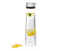 Blomus Carafe à eau Acqua – 1,5 L – Verre transparent et inox
