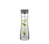 blomus Carafe à eau -DRIWA- | en verre, 1 litre | carafe en verre avec bec verseur sur le couvercle et pique à fruits | Gris Foncé
