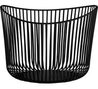 Blomus Corbeille de rangement Modo, acier laqué époxy, Black, 31.5 cm, 66430
