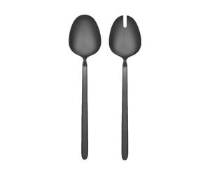 blomus Couverts à salade STELLA noir lot de 2 28 cm
