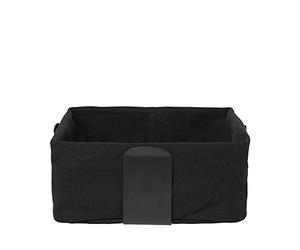 blomus - DESA 64201 Corbeille à pain taille L, élégant noir, aspect harmonieux, 26 x 26 cm, couleur noire
