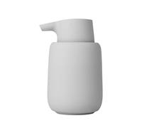 blomus Distributeur de Savon Sono au Look élégant, Distributeur de Savon en céramique H 14 cm, T 9,5 cm, Ø 8,5, V 0,25 l