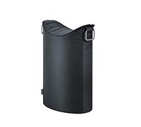 blomus -Frisco 66348 Panier à linge, couvercle rabattable, design fin et intemporel, 65 l, couleur : noir