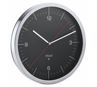Blomus horloge murale CRONO radio horloge murale analogique en acier inoxydable noir