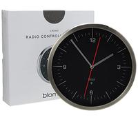 Horloge murale avec controle par radio RONO ⌀ 24 cm, noir, Blomus