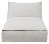 Blomus lit S Stay, chaise longue d'extérieur, plastique, fibre synthétique, acier revêtu par poudre, Cloud, 25 x 80 x 190 cm, 62043