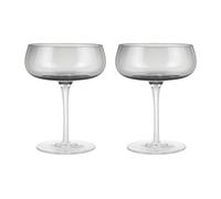 blomus Lot de 2 verres à champagne Belo 20 umée