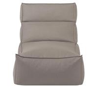 Blomus Lounger L, fauteuil relax, inclinable, en fibres synthétiques, couleur Earth, dimensions : 80 x 80 x 150 cm, référence : 62100