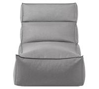 Blomus Lounger L Stay, fauteuil de détente, chaise longue, fibres synthétiques, plastique, Stone, 80 x 80 x 150 cm, 62038