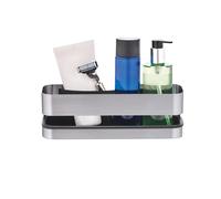 Blomus Panier de douche mural Nexio 68941 – Acier inoxydable/plastique argent 25 x 12 x 8,5 cm