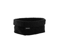Blomus panier à crochet Tela L, panier de rangement pour la salle de bain, fibre synthétique, Black, 66474