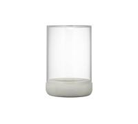 Blomus Photophore Calma 65448, Pierre/béton, Pierre, Beton, H 22,5 cm, Gris