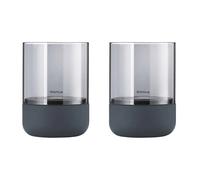 blomus Photophore Calma Ø7 cm 2-pack Steel grey-smoke