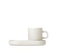 blomus Tasse à espresso avec soucoupe Pilar lot de 2 Rayon de lune