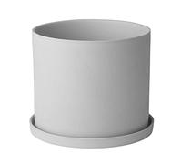 Pot de fleur NONA S 15 cm, gris clair, porcelaine, Blomus