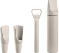 Blomus set d'accessoires pour le vin 4 pcs. Ilo Moonbeam, ouvre-bouteille, bec verseur, bouchon, acier inoxydable, 64255