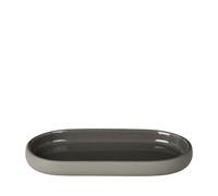 Blomus -Sono - Plateau en céramique, Satellite, Plateau de Salle de Bain, au Look Exclusif, Organiseur, décoration, Rangement de Bijoux, Plateau de Rangement cosmétique (H x l x P) : 2,5 x 10 x 19 cm