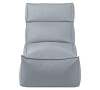 Blomus Stay, modèle Terasa, siège rembourré, dossier rembourré, fibre synthétique, plastique, bleu, bleu