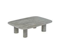 blomus Table basse Volos L 100x70 cm Silver Travertine
