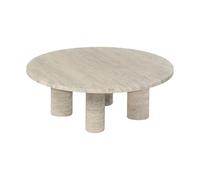 blomus Table basse Volos L Ø75 cm Travertine