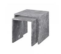 blomus Table d’appoint Varu 2 pièces Tundra gray
