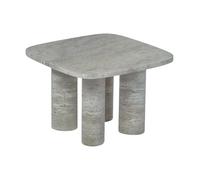 blomus Table d'appoint Volos S 52x52 cm Silver Travertine