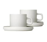 blomus Tasse à café avec soucoupe Pilar lot de 2 Rayon de lune
