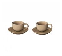 blomus Tasses à espresso avec soucoupes Kumi 6 cl lot de 2 Fungi