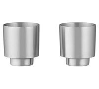 Blomus - Tasses à expresso "MAKOTO STEEL" - Acier inoxydable mat, coffret de 2