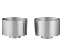 Blomus - Tasses à thé - MAKOTO STEEL - Acier inoxydable, finition mate, coffret de 2