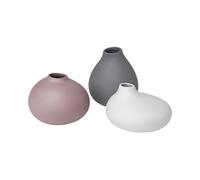 blomus Vase Nona Lot de 3 Pewter-micro chip-bark