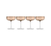 blomus Verre à champagne Fuumi Coupe 28 cl lot de 4 Coffee - clair
