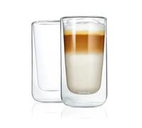blomus Verre à latté macchiato isolant Nero lot de 2 Transparent