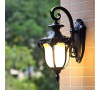 BLOOHK Lanterne murale d'extérieur vintage à col de cygne, applique extérieure en aluminium antirouille avec abat-jour verre, étanche for jardin, patio, villa