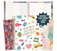 bloom daily planners Agenda scolaire et calendrier 2026-2027 pour enseignant - 7 périodes - Carnet de planification de cours pour salle de classe ou école à la maison - 22,9 x 27,9 cm (couverture