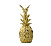 Bloomingville Ananas décoratif Home Decor - dècoration Maison Ø 9 x H 24 cm, Couleur Or, Céramique