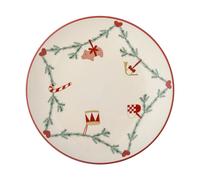 Bloomingville Assiette Yule Ø25.5 cm Blanc