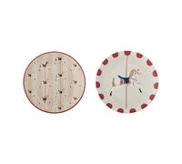 Bloomingville Assiettes Merry-go-round Ø16 cm. 2 pièces Beige-rouge