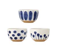 Bloomingville Bol Linora 58 cl Lot de 3 Bleu